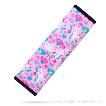 Printed children's adult safety belt cover